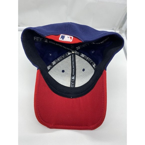 Cleveland Indians Blue Red C Cap Hat Flex L-XL Fitted New Era 3930 Large-XLarge - Picture 6 of 15